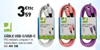 Q-CONNECT CÂBLE USB-C/USB-C