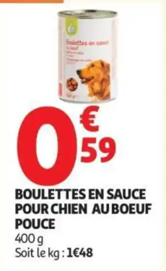 Boulettes en sauce pour chien au bœuf