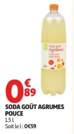 Auchan Soda goût Agrumes offre