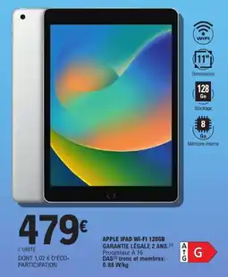 E.Leclerc Apple ipad wi-fi 128gb offre
