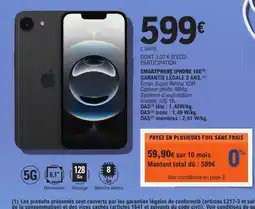 E.Leclerc Smartphone iphone 16e offre