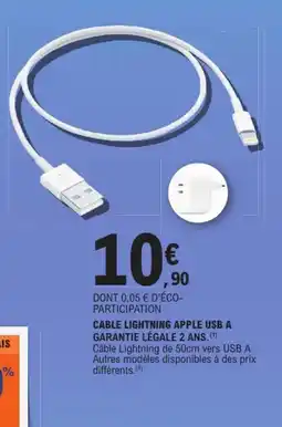 E.Leclerc Apple cable lightning usb a offre