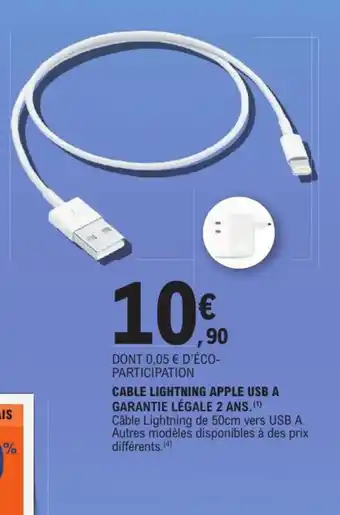 Apple cable lightning usb a