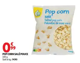 Auchan POPCORN SALÉ POUCE offre