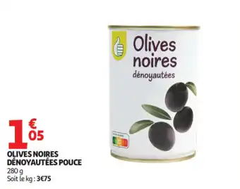 Olives noires dénoyautées pouce