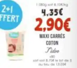 Naturalia Pidoo maxi carrés coton offre