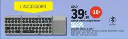 E.Leclerc Myway clavier sans fil pliable offre