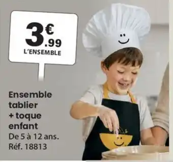 Ensemble tablier + toque enfant