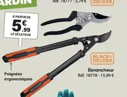 Shopix Black+decker ébrancheur offre