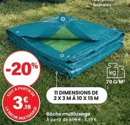 Shopix Bâche multiusage offre