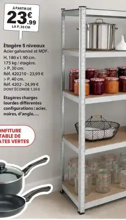 Shopix Étagère 5 niveaux offre