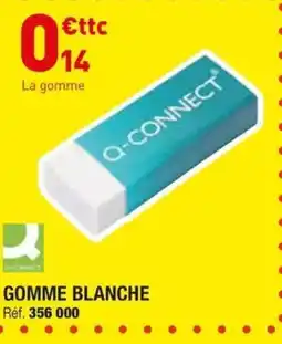 Hyperburo Q-CONNECT GOMME BLANCHE offre