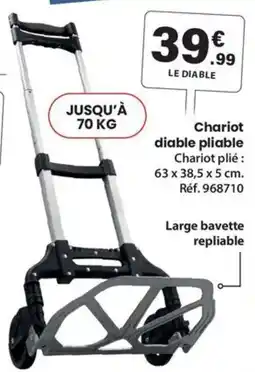 Shopix LE DIABLE Chariot diable pliable offre