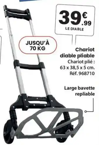 LE DIABLE Chariot diable pliable