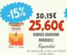 Naturalia Superdiet GINKGO GUARANA RHODIOLE offre
