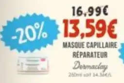 Naturalia Dermaclay MASQUE CAPILLAIRE RÉPARATEUR offre