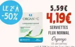 Naturalia Organyc Serviettes Flux Normal offre