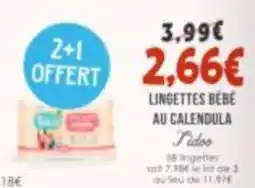 Naturalia Tidoo Lingettes Bébé offre