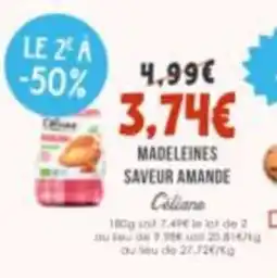 Naturalia Coliane Madeleines saveur amande offre