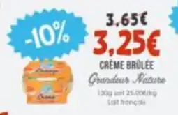 Naturalia Chanteur Crème brûlée offre