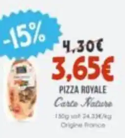 Naturalia Carte Nature Pizza Royale offre