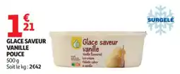 Auchan POUCE Glace saveur vanille offre