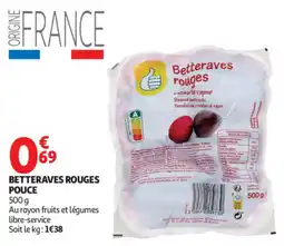 Auchan Betteraves rouges offre