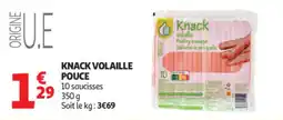 Auchan Knack Volaille Pouce offre