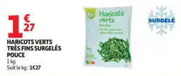 Auchan Haricots verts offre