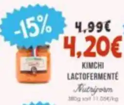 Naturalia Nutriform Kimchi lactofermenté offre