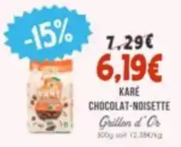 Naturalia KARÉ CHOCOLAT-NOISETTE offre
