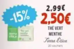 Naturalia Terra Ética Thé Vert Menthe offre