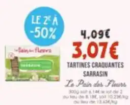 Naturalia Le Pain des Fleurs Tartines craquantes Sarrasin offre