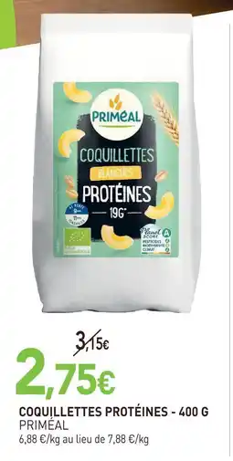 naturéO Priméal coquillettes protéines - 400 g offre