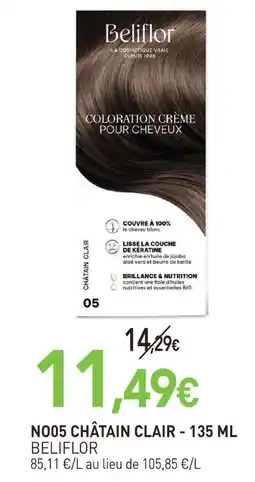naturéO Beliflor no05 châtain clair - 135 ml offre