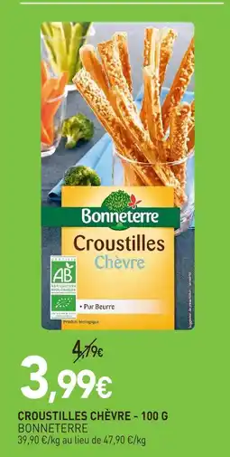 naturéO Bonneterre croustilles chèvre offre
