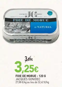 naturéO Jacques gonidec foie de morue offre