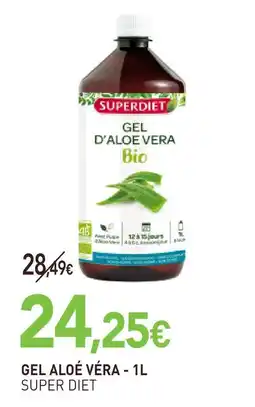 naturéO Super diet gel aloé véra - 1l offre