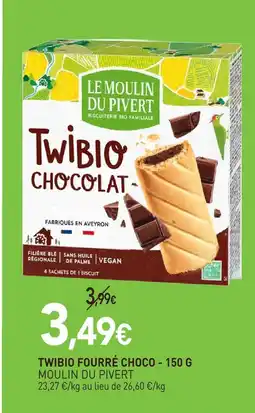 naturéO Le moulin du pivert twibio fourré choco offre