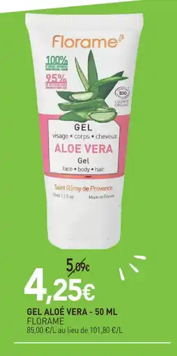 naturéO Florame gel aloé vera offre