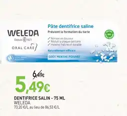 naturéO Weleda dentifrice salin offre