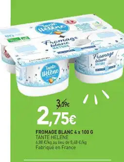 naturéO Tante helene fromage blanc 4 x 100 g offre