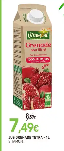 naturéO Vitamont jus grenade tetra- 1l offre