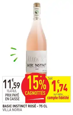 naturéO Villa noria basic instinct rosé - 75 cl offre