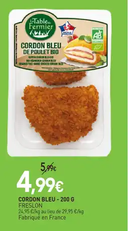 naturéO Freslon cordon bleu - 200 g offre