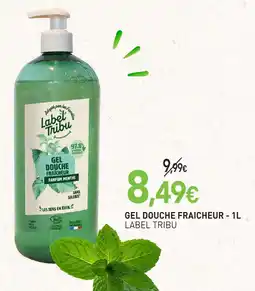 naturéO Label tribu gel douche fraicheur - 1l offre
