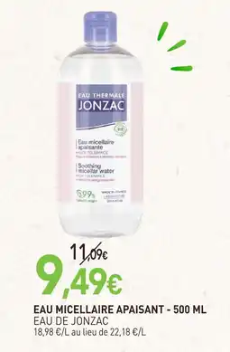 naturéO Eau de jonzac eau micellaire apaisant offre