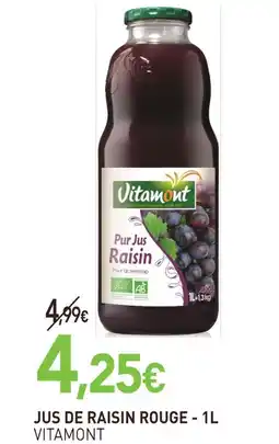 naturéO Vitamont jus de raisin rouge offre