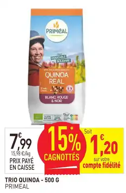 naturéO Primeal trio quinoa - 500 g offre
