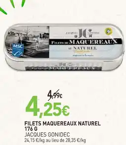 naturéO Jacques gonidec filets de maquereaux au naturel offre